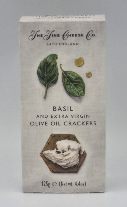 Fine Cheese kiks med Basilikum og olivenolie
