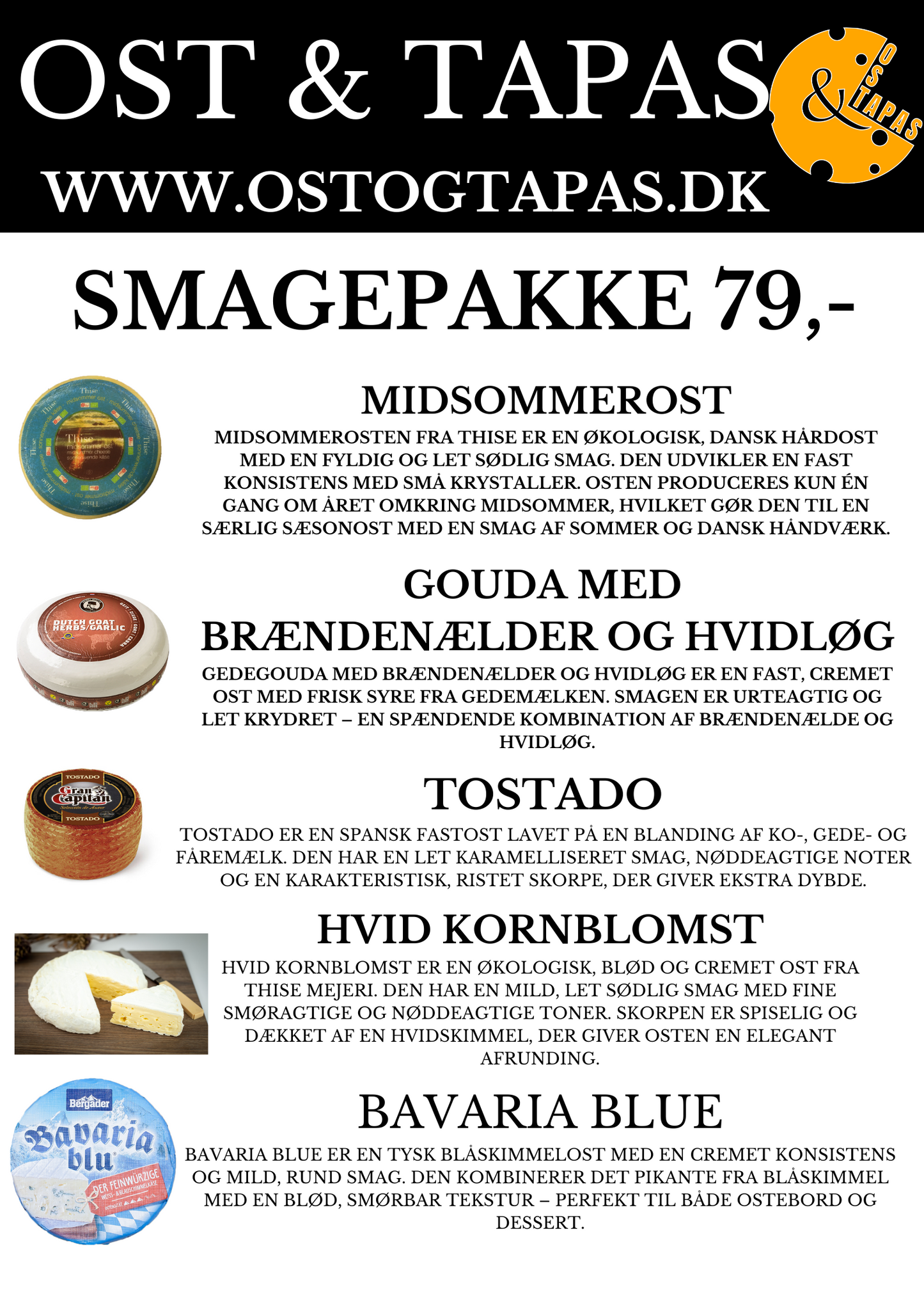 Sommerens Smagepakke Ost