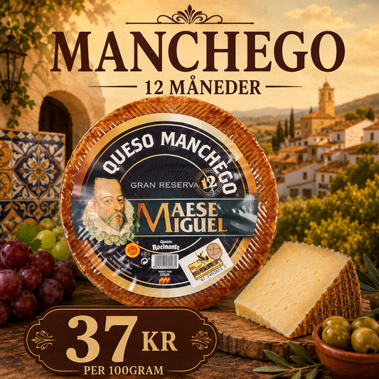 Manchego 12 mdr lagring Månedens ost