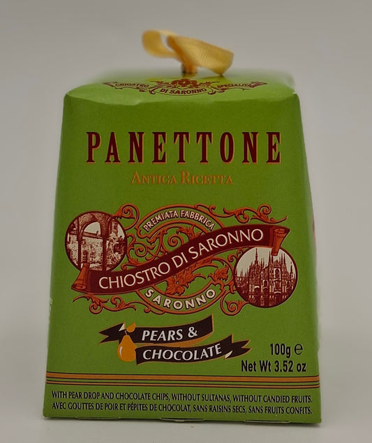 Panettone (grøn) - Pære og chokoladechips 100g